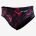 Orca - Slip inot pentru barbati Brief swimsuit - print negru rosu