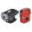 Bikefun - set lumini bicicleta (far + stop) Bikefun Jet, incarcare USBi, 1 Led - negru