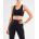 2XU - Bustiera sport pentru femei Perform Medium Impact Crop - negru argintiu