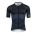 Force - Bluza ciclism maneci scurte Points - negru bleumarin