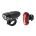 Force - Set lumini pentru bicicleta (far + stop) Force Express USB - negru