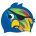 Finis Casca Inot Silicon Copii - Pirate Parrot Blue