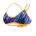 TYR - bustiera - Sassari Tieback Top - albastru galben