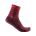 Castelli - sosete ciclism scurte Speed Strada 12 socks - visiniu rosu intens