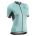 Northwave - tricou ciclism cu mânecă scurtă pentru femei Force Evo Women Jersey - albastru deschis surf negru