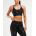 2XU - Bustiera sport pentru femei Perform Crop Frequency Boysenberry - negru multicolor