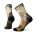 Smartwool - sosete sport femei Hike Mountain Print W socks Light Cushion Crew - maro deschis Natural negru