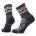 Șosete Merino hiking Smartwool Hike Zig Zag Valley - albastru Twilight | Mid Crew | Light Cushion