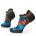 Smartwool - sosete sport femei Run Brushed Print Low Targeted Cushion Low Ankle socks - negru albastru alpin rosu