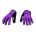 Woom - manusi ciclism copii tens bike gloves - mov negru gri