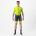 Castelli - costum trisuit triatlon pentru barbati, maneca scurta Free Sanremo SS Suit - galben fluo negru
