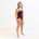 Finis - costum de baie intreg Skinback Splice - negru rosu