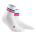 CEP - Sosete medii compresie 18cm pentru femei Mid Cut 80s - alb albastru rosu
