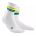 CEP - Sosete medii compresie 18cm pentru femei Mid Cut 80s - alb verde galben