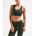 2XU - Bustiera sport femei XVENT Crop - Reverse Mesh/ verde inchis Olive