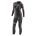 Orca - S7 costum neopren femei - negru portocaliu