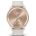 Garmin - vivomove Trend - Ramă Peach Gold din oţel inoxidabil - carcasă Ivory - curea din silicon
