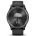 Garmin - vivomove Trend - Ramă Neagra din oţel inoxidabil - carcasa neagra - bratara silicon neagra