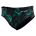 Orca - Slip inot pentru barbati - Brief swimsuit - print negru verde