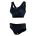 Orca - Costum de baie doua piese pentru Femei Bra &amp; Bikini - print albastru inchis
