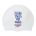 Speedo - casca inot silicon - Plain Moulded - Alb