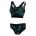Orca - Costum de baie doua piese pentru Femei Bra &amp; Bikini - print negru verde