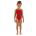 Finis - Costum de baie intreg Fete Bladeback - rosu inchis solid