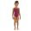 Finis - Costum de baie intreg Fete Bladeback - mov inchis cabernet solid