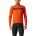 Castelli - jacheta ciclism iarna pentru barbati Raddoppia 3 jacket - portocaliu fiery Negru Reflex