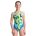 Arena - costum baie intreg pentru fete - Star Shaped Swimsuit Swim Tech - Blue River I Soft Green I Multi
