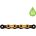 KMC - lant - 11 viteze - X11SL Ti-N - 118 zale - ceruit - Gold I Black