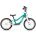 Bicicleta copii Woom 1 Go Plus cu roti 14" - albastru Metallic Turquoise Petrol