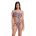Arena - costum inot femei intreg - Logotype Swimsuit Single Shoulder - White Multi-Black