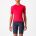Castelli - tricou ciclism maneca scurta tailored fit - Espresso W Jersey - rosu Hibiscus | gri