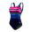 TYR - costum inot femei Ombre stripe aqua controlfit - albastru navy roz mov