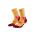 CEP - sosete compresie peste glezna - run socks mid cut 5.0 - marigold | burgundy
