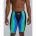 Jammer înot bărbați TYR Shockwave High Waist - lime/bleumarin | tehnologie Kinetic Tape