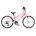 Bicicleta copii Woom 4 Go cu roti 20" roz pudra (powder pink)