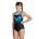 Arena - costum baie intreg pentru fete - Team Pro Solid - negru| turcoaz