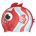 Finis - Casca de inot pentru copii - Animal Heads Angelfish Red