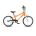 Bicicleta copii Woom 3 AUTOMAGIC cu roti 16" portocaliu intens alb