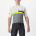 Tricou cu maneca scurta Castelli A Blocco Alb/Gri/Galben Fluo/Visiniu