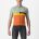 Tricou cu maneca scurta Castelli A Blocco Vernil/Portocaliu/Galben/Visiniu