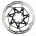 Disc Frana Sram Centerline Rounded 2-Piece 140mm Black