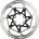 Disc Frana Sram Centerline Rounded 2-Piece 180mm Black