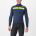 Tricou cu maneca lunga Castelli Puro 3 FZ BelgianBlue/YellowFluoReflex