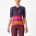 Tricou cu maneca scurta Castelli Climbers 4.0 W de dama Bleumarin/Magenta/Portocaliu