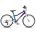 Woom - bicicleta copii 20" Woom 4, varsta recomandata 6-8 ani (115-130cm) - 7,7 kg - albastru cosmic mov intens
