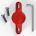 Muc-Off - Suport - Apple-AirTag pentru cadru - V2 - rosu