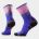Șosete Merino hiking Smartwool Hike Mountain Sunrise - bleumarin Deep Navy | Crew | Targeted Cushion